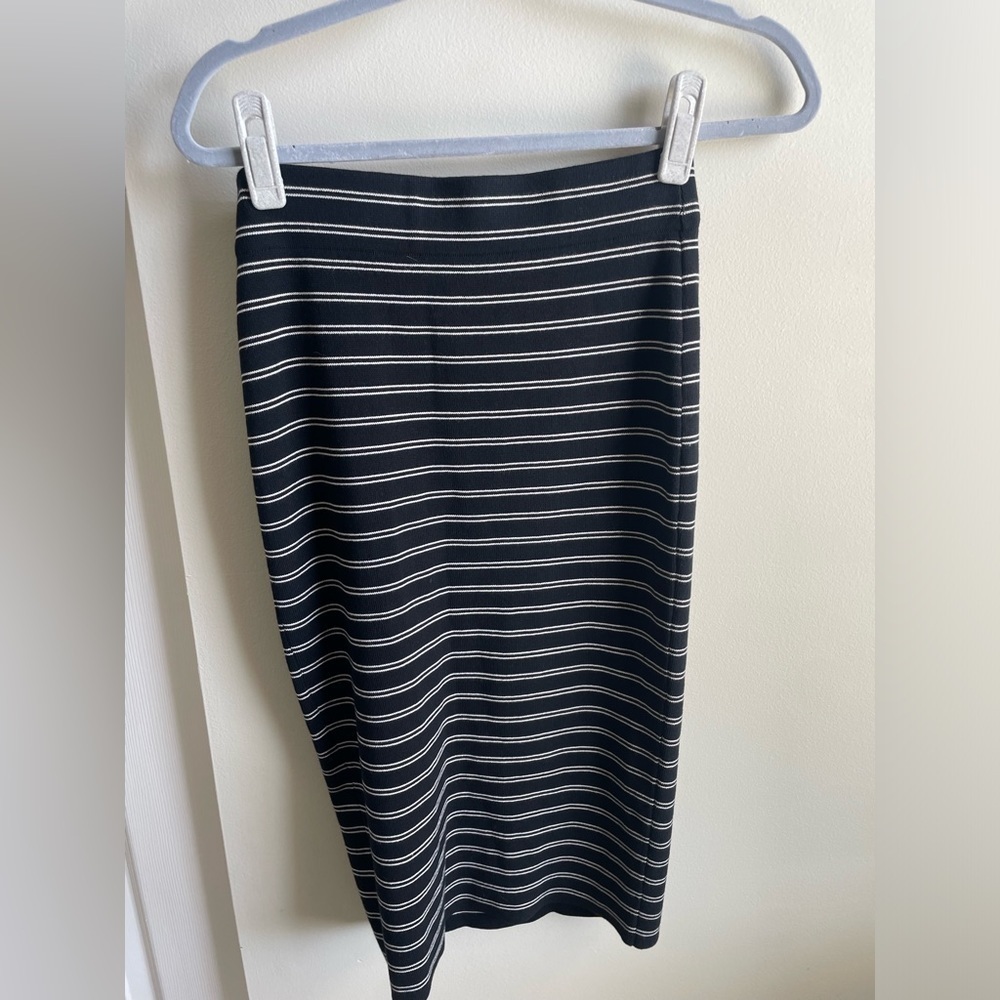 White House Black Market Stripped Maxi Pencil Skirt